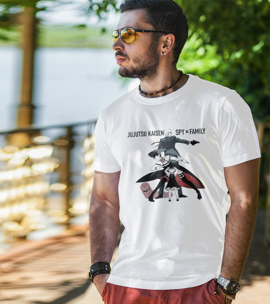 Jujutsu Kaisen Spy X Family Anime Crossover Collaboration Characters T-Shirt
