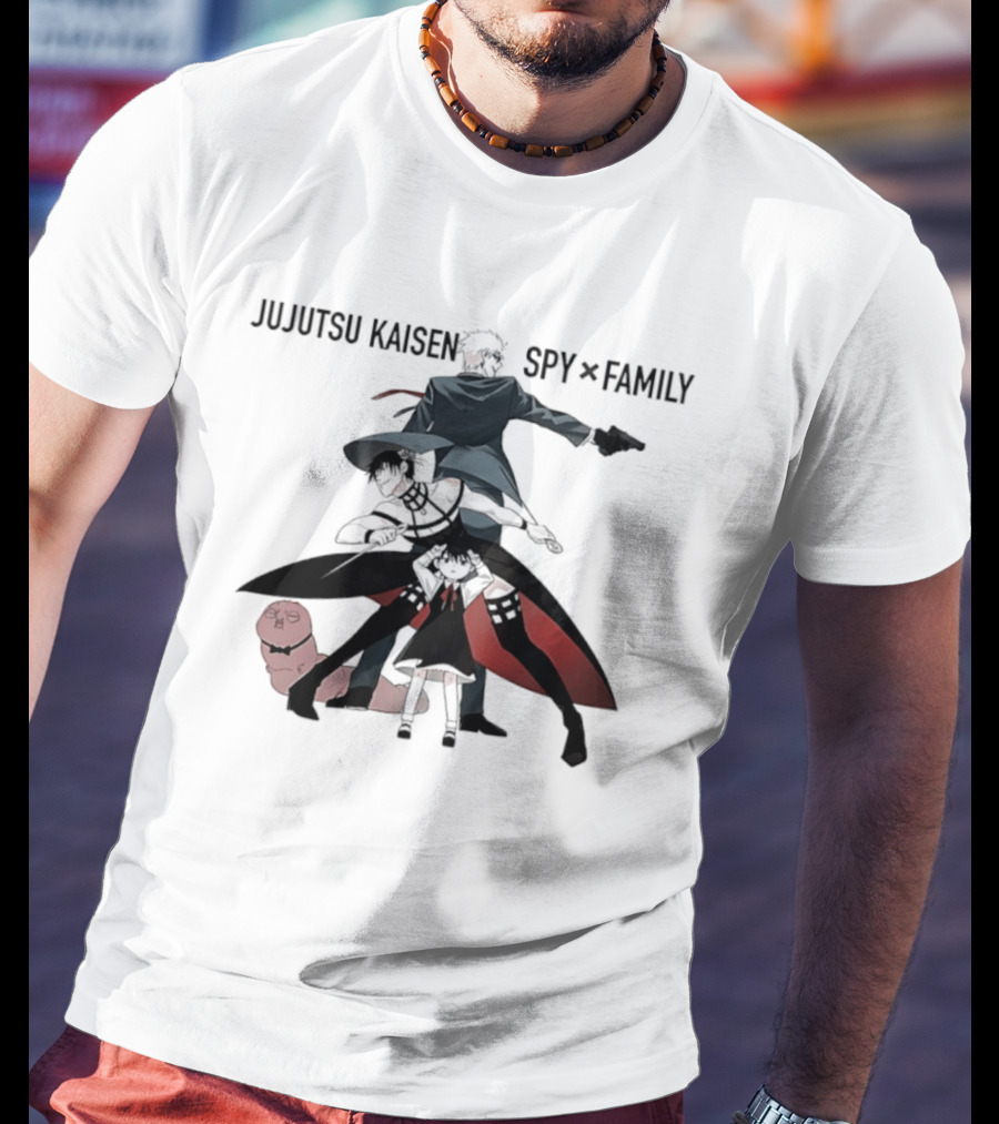 Jujutsu Kaisen Spy X Family Anime Crossover Collaboration Characters T-Shirt