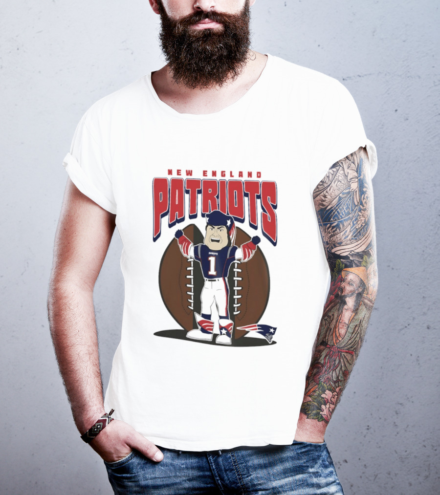New England Patriots Pat Patriot Mania 2026 Football T-Shirt