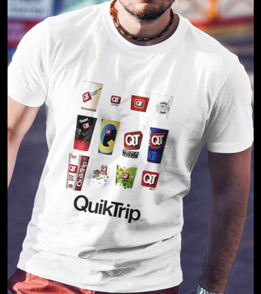 QuikTrip QT Fountain Drink Cup Collection Variety T-Shirt