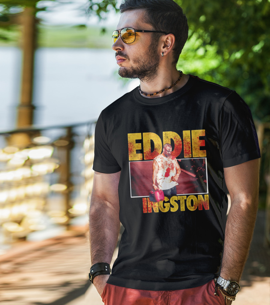 Eddie Kingston Bloody Gas Can Wrestler Image T-Shirt