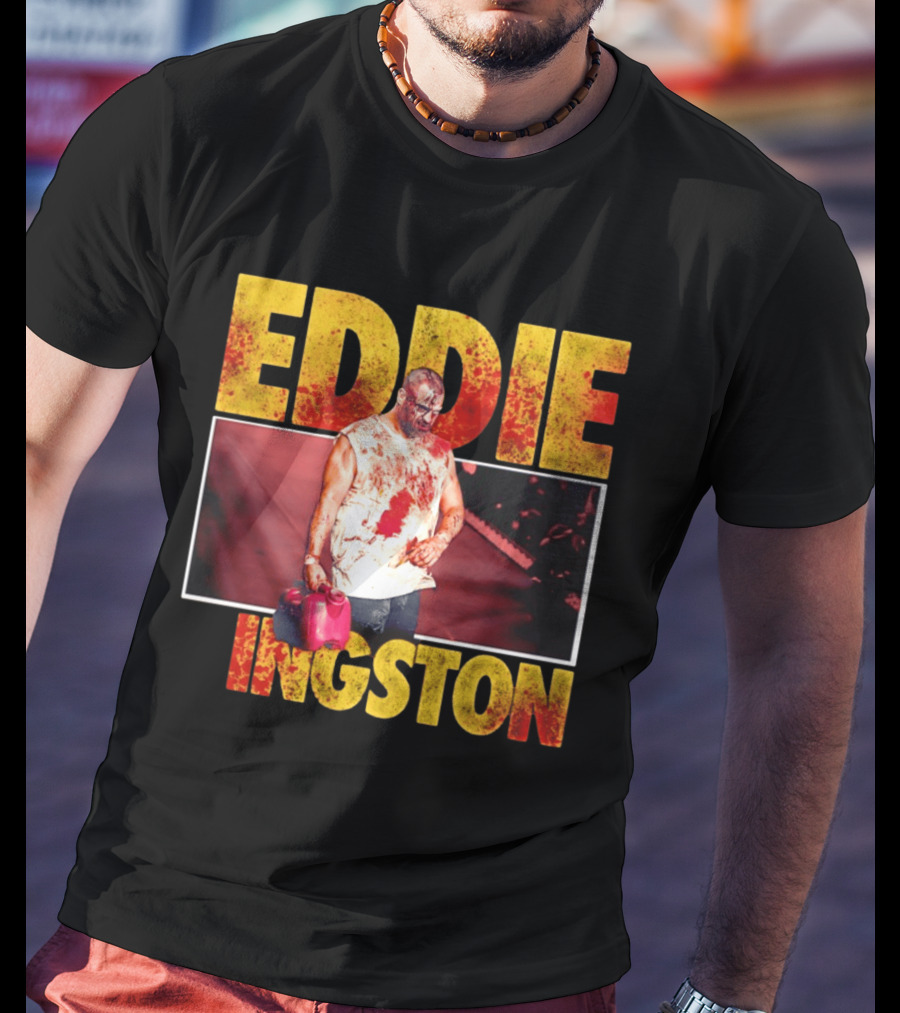 Eddie Kingston Bloody Gas Can Wrestler Image T-Shirt