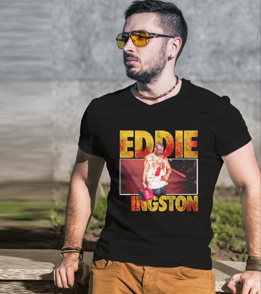 Eddie Kingston Bloody Gas Can Wrestler Image T-Shirt
