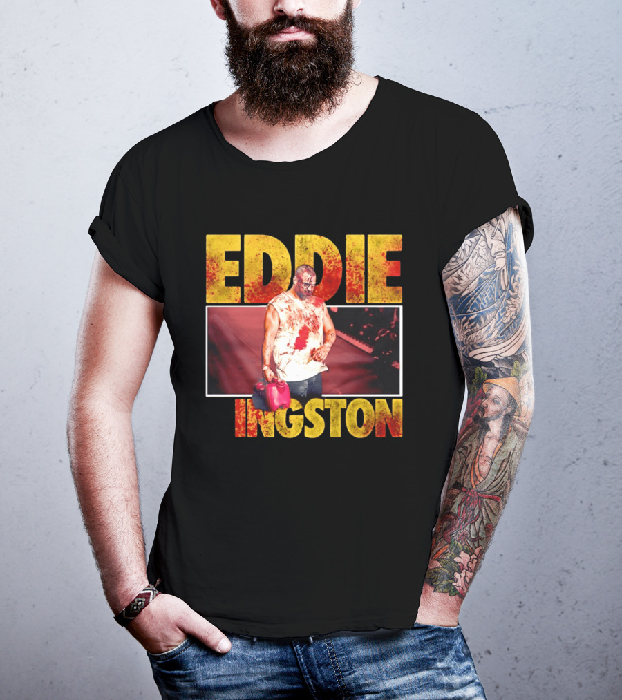 Eddie Kingston Bloody Gas Can Wrestler Image T-Shirt