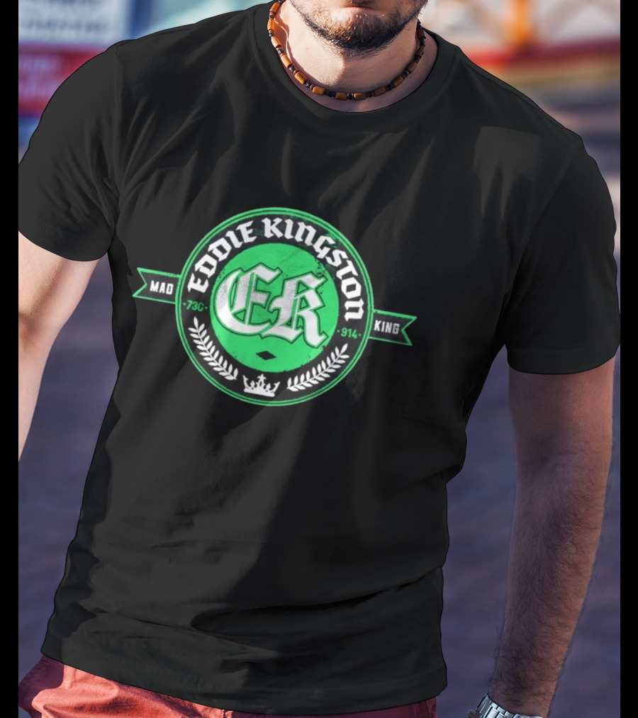 Eddie Kingston Mad King ER 73C 914 Crown Laurel T-Shirt