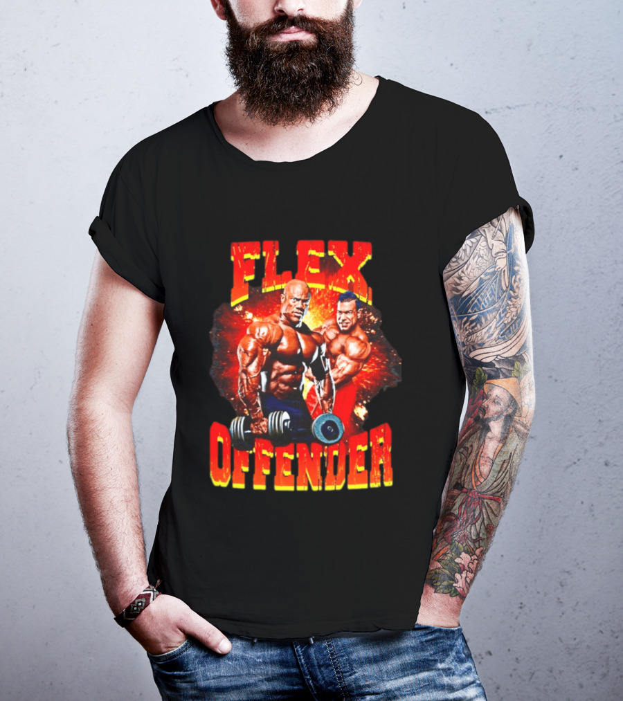 Flex Offender Bodybuilders With Dumbbells Explosion T-Shirt