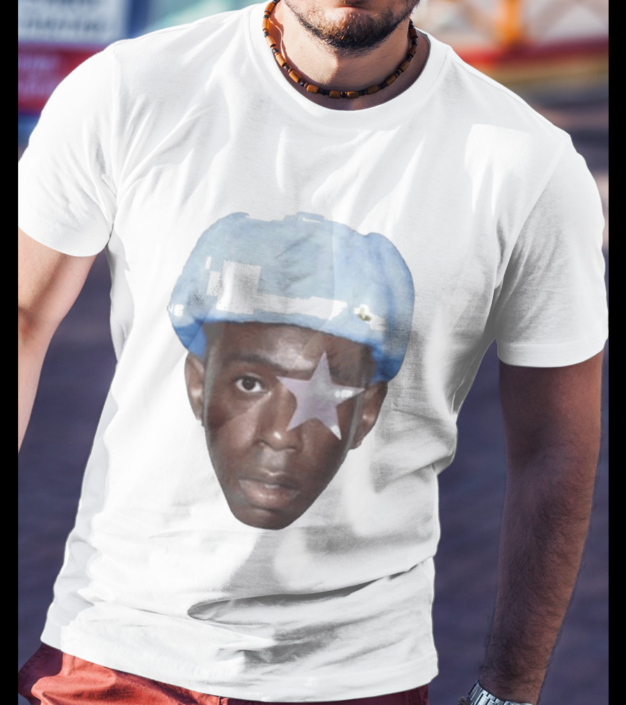 Tyler The Creator Starboy Surreal Blue Hat Star Eye T-Shirt