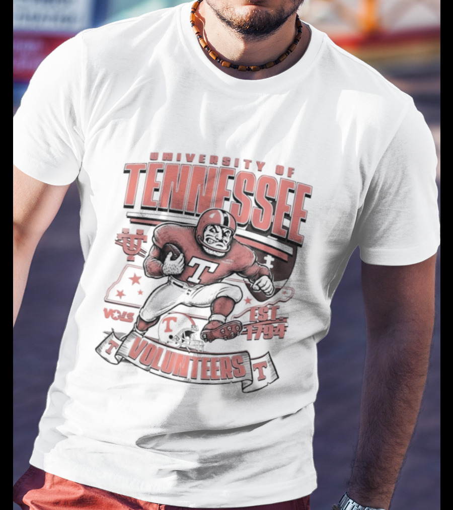 University Of Tennessee Volunteers Football Est 1794 Player T-Shirt