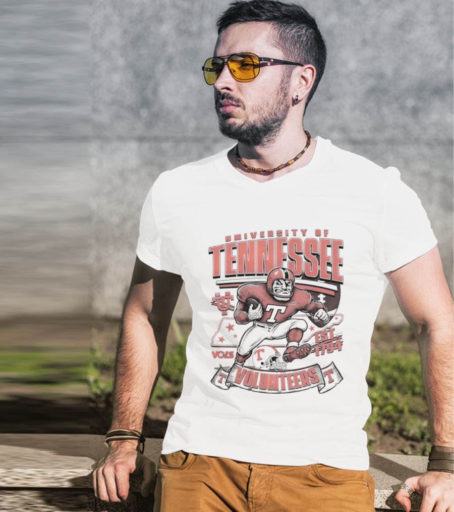 University Of Tennessee Volunteers Football Est 1794 Player T-Shirt