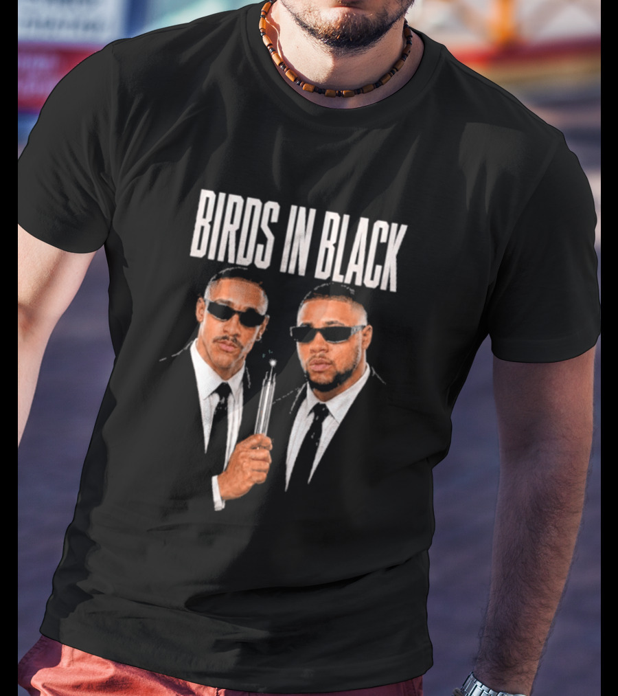 Birds In Black Jalen Hurts Saquon Barkley Agents T-Shirt