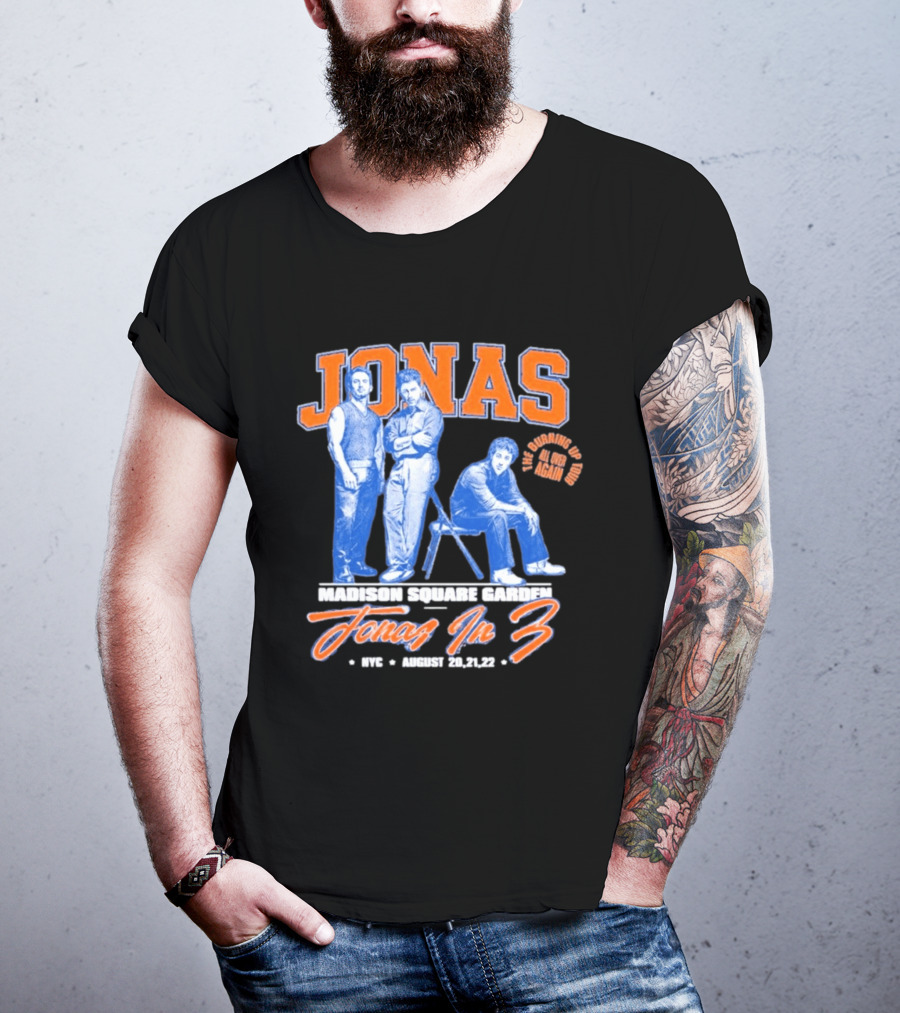 Jonas Brothers Madison Square Garden NYC Jonas In 3 August 20 21 22 T-Shirt