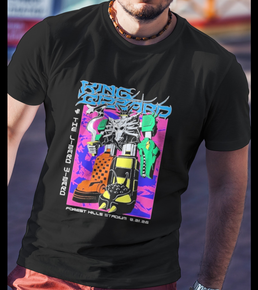 King Gizzard And The Lizard Wizard Forest Hills NY Night 2 August 21 2026 Stadium Show T-Shirt