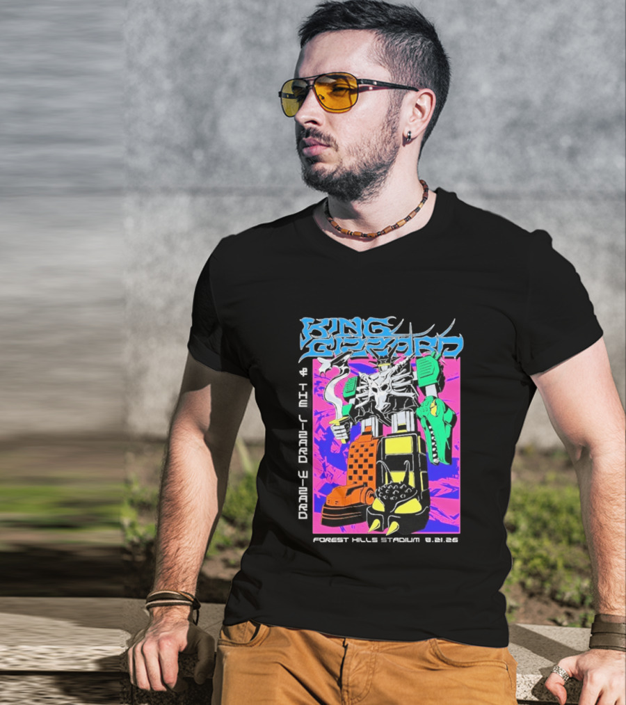 King Gizzard And The Lizard Wizard Forest Hills NY Night 2 August 21 2026 Stadium Show T-Shirt