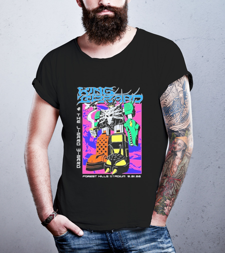 King Gizzard And The Lizard Wizard Forest Hills NY Night 2 August 21 2026 Stadium Show T-Shirt