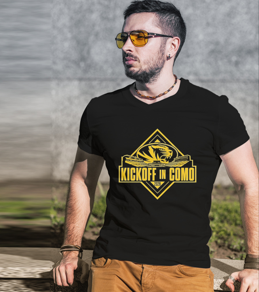 Kickoff In COMO Missouri Tigers Football Event T-Shirt