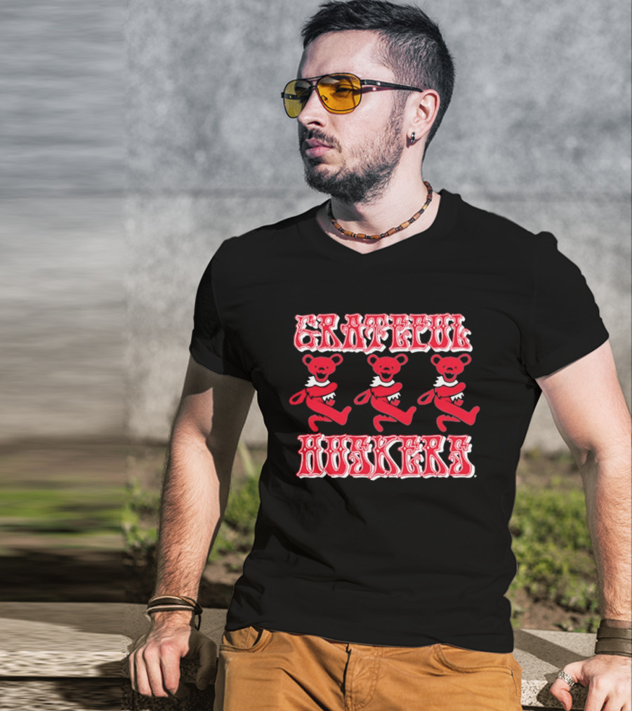 Nebraska Cornhuskers Grateful Huskers Dancing Bears T-Shirt