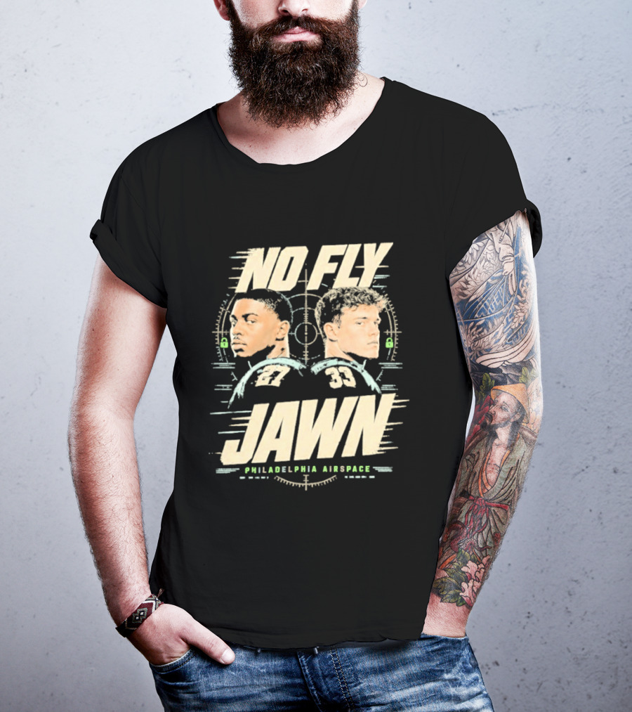 No Fly Jawn Philadelphia Airspace Reed Blankenship Player Duo 31 32 T-Shirt