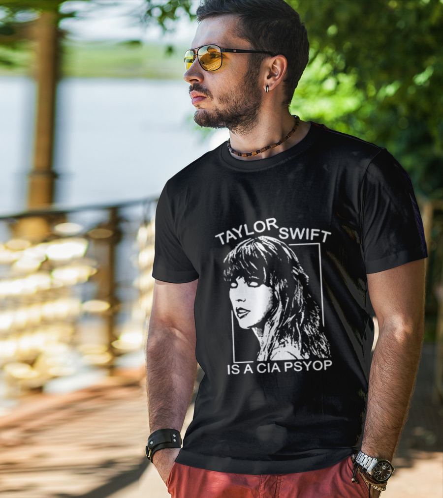 Kirk Hammett Wearing Taylor Swift Is A CIA Psyop T-Shirt