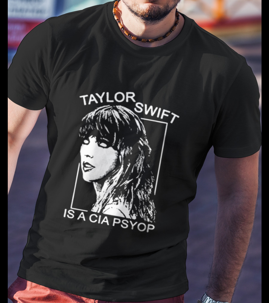 Kirk Hammett Wearing Taylor Swift Is A CIA Psyop T-Shirt