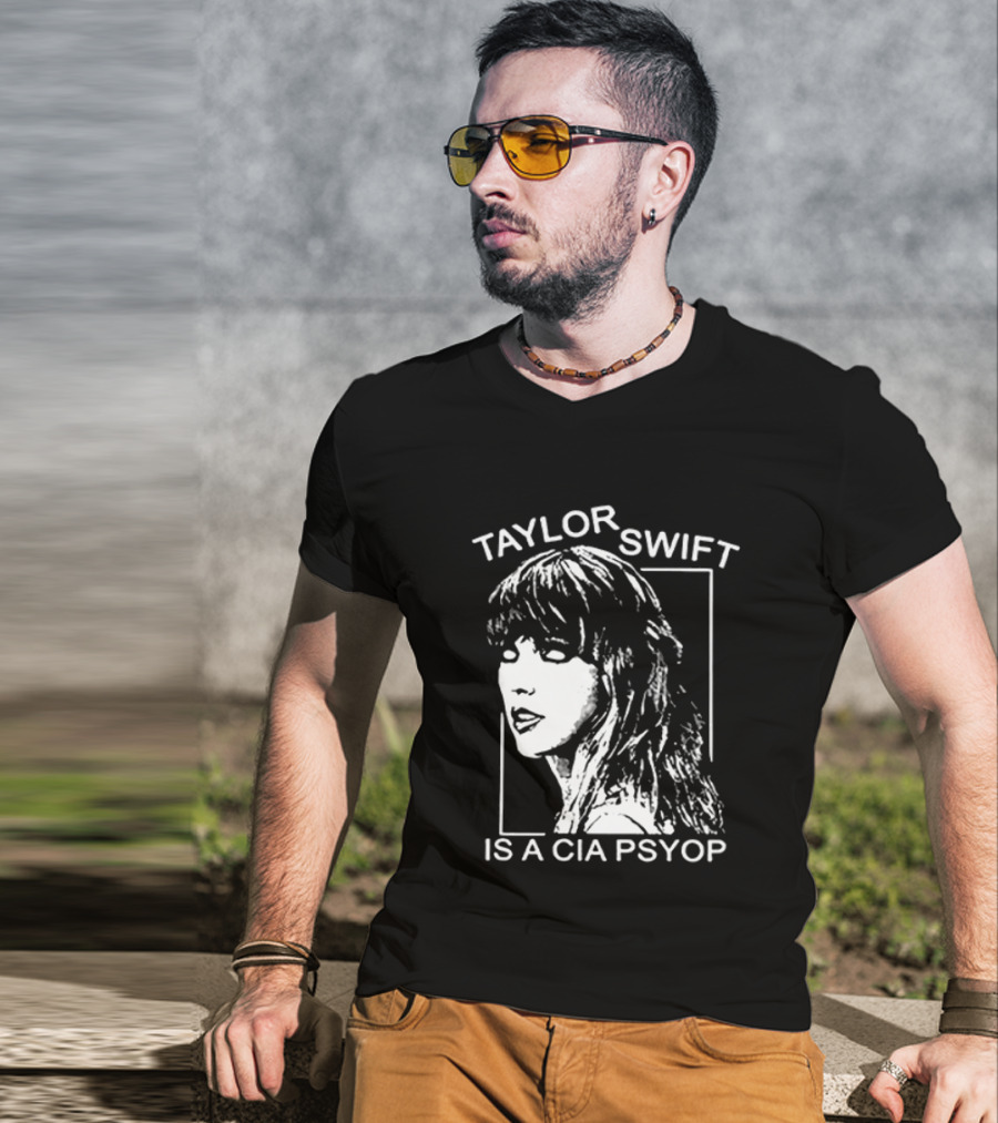 Kirk Hammett Wearing Taylor Swift Is A CIA Psyop T-Shirt