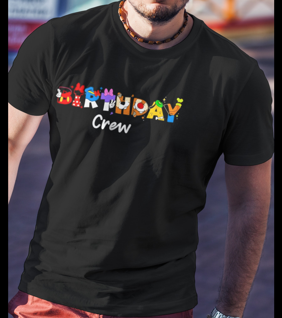 Matt Damon Mickey Mouse And Friends Birthday Crew Celebration T-Shirt