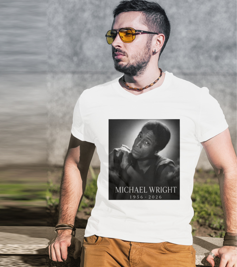 Michael Wright 1956 2026 Memoriam T-Shirt
