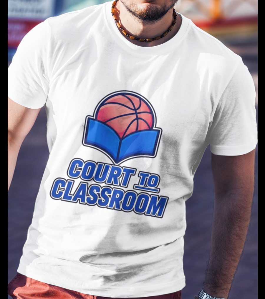 Morez Johnson Jr Court To Classroom Basketball And Education T-Shirt