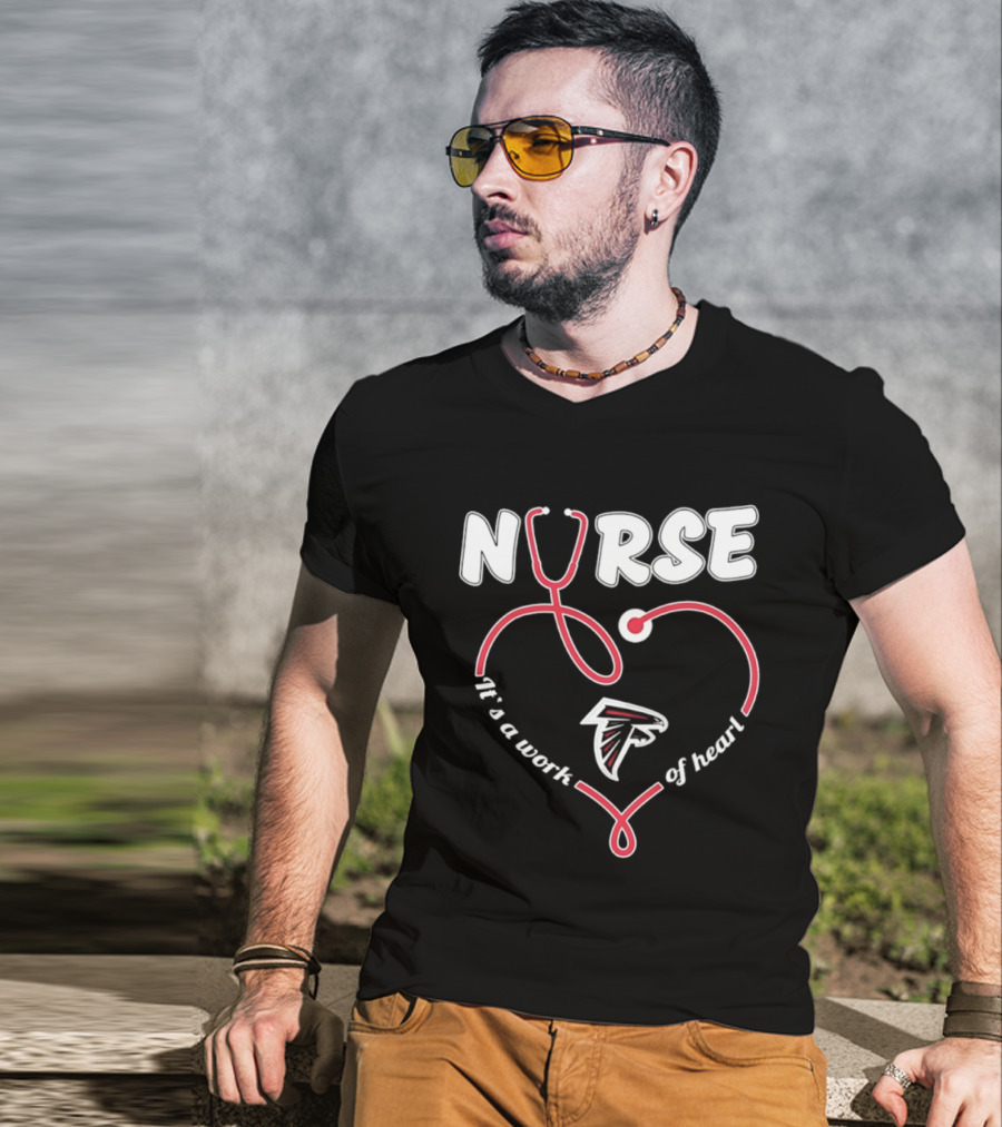 Nurse It's A Work Of Heart Atlanta Falcons 2026 T-Shirt
