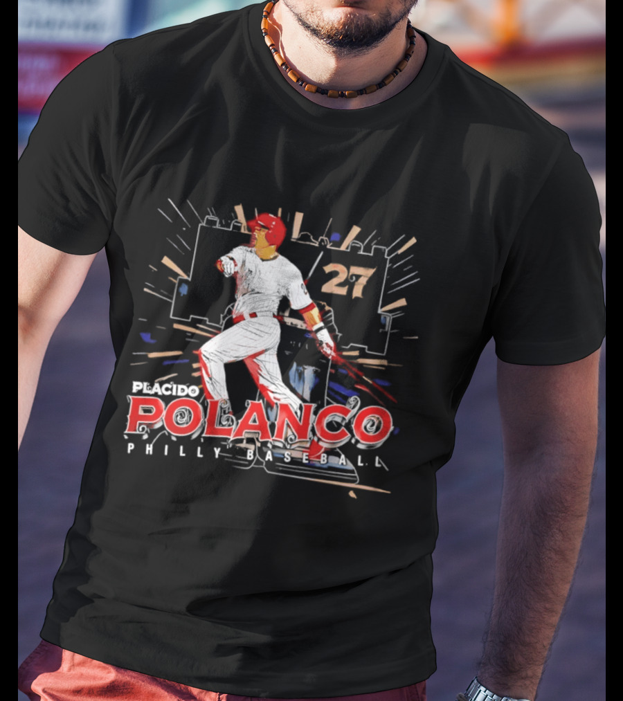Placido Polanco 27 Philadelphia Phillies Baseball Player T-Shirt