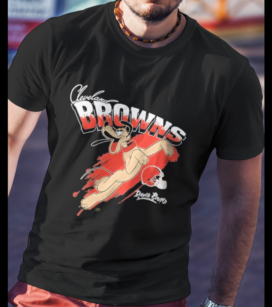 Cleveland Browns Pluto Disney Character Collaboration 2026 T-Shirt