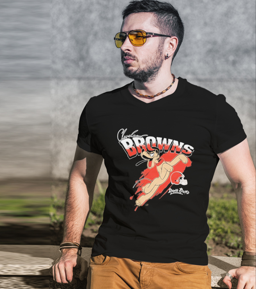 Cleveland Browns Pluto Disney Character Collaboration 2026 T-Shirt