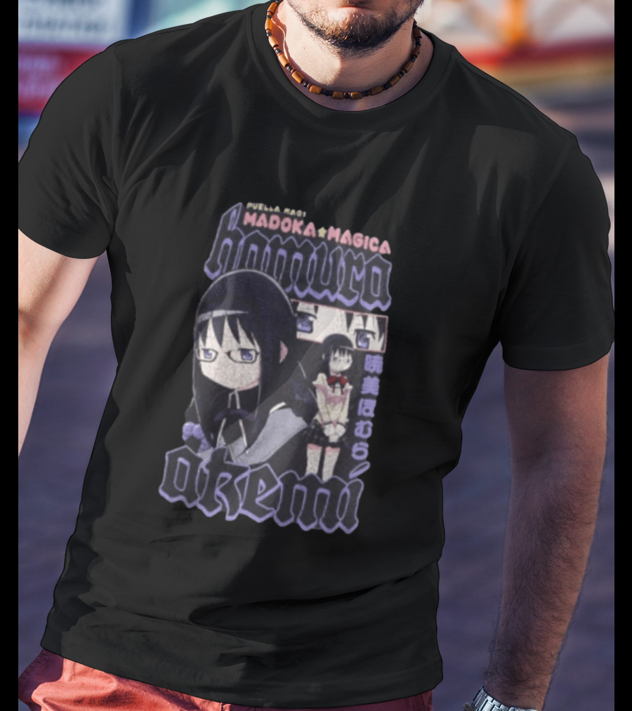 Puella Magi Madoka Magica Homura Akemi Anime T-Shirt