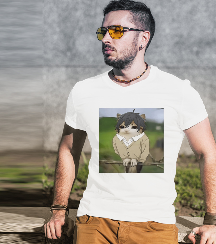 Horimeowls Miyamura Cat Owl Meme Anime Hybrid T-Shirt
