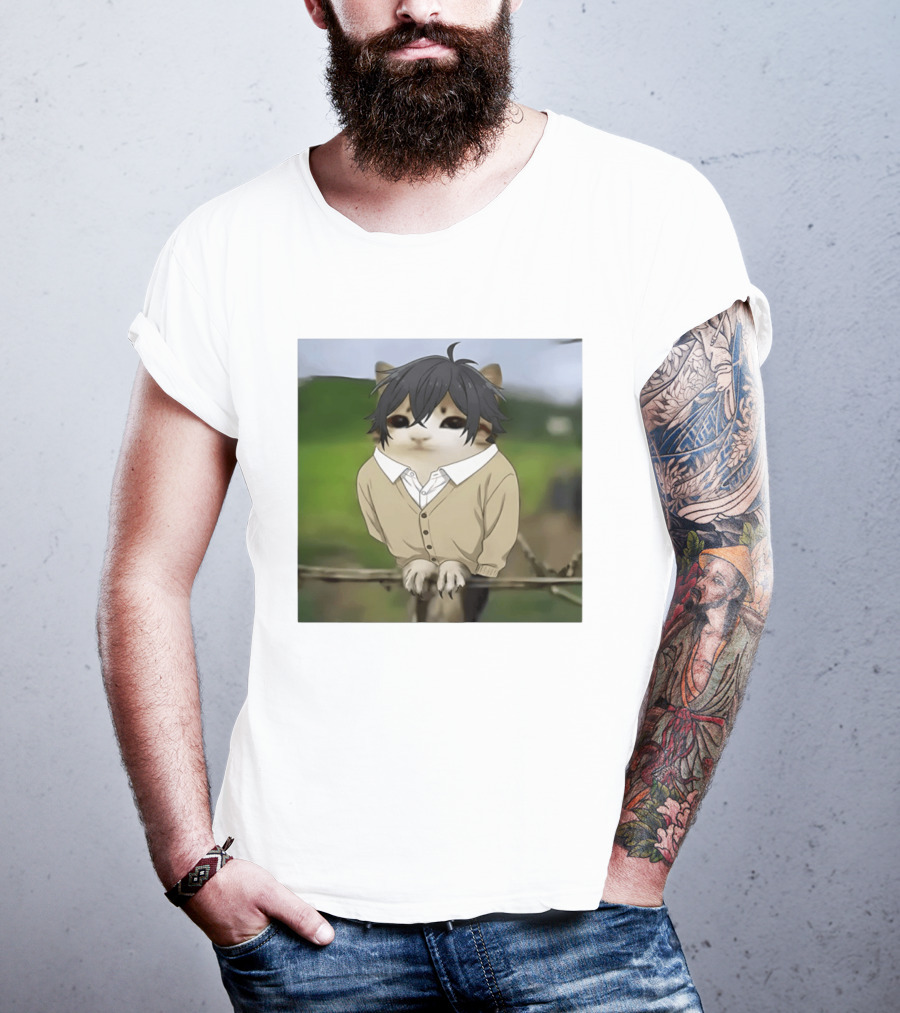 Horimeowls Miyamura Cat Owl Meme Anime Hybrid T-Shirt