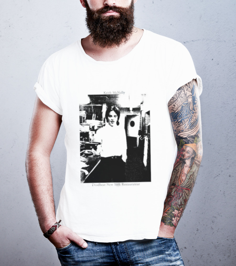 Keith McNally Dead Beat New York Restaurateur Black And White T-Shirt