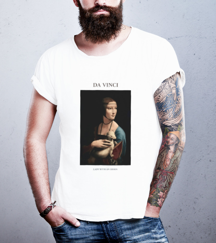 Lady With An Ermine Leonardo Da Vinci Painting Da Vinci T-Shirt