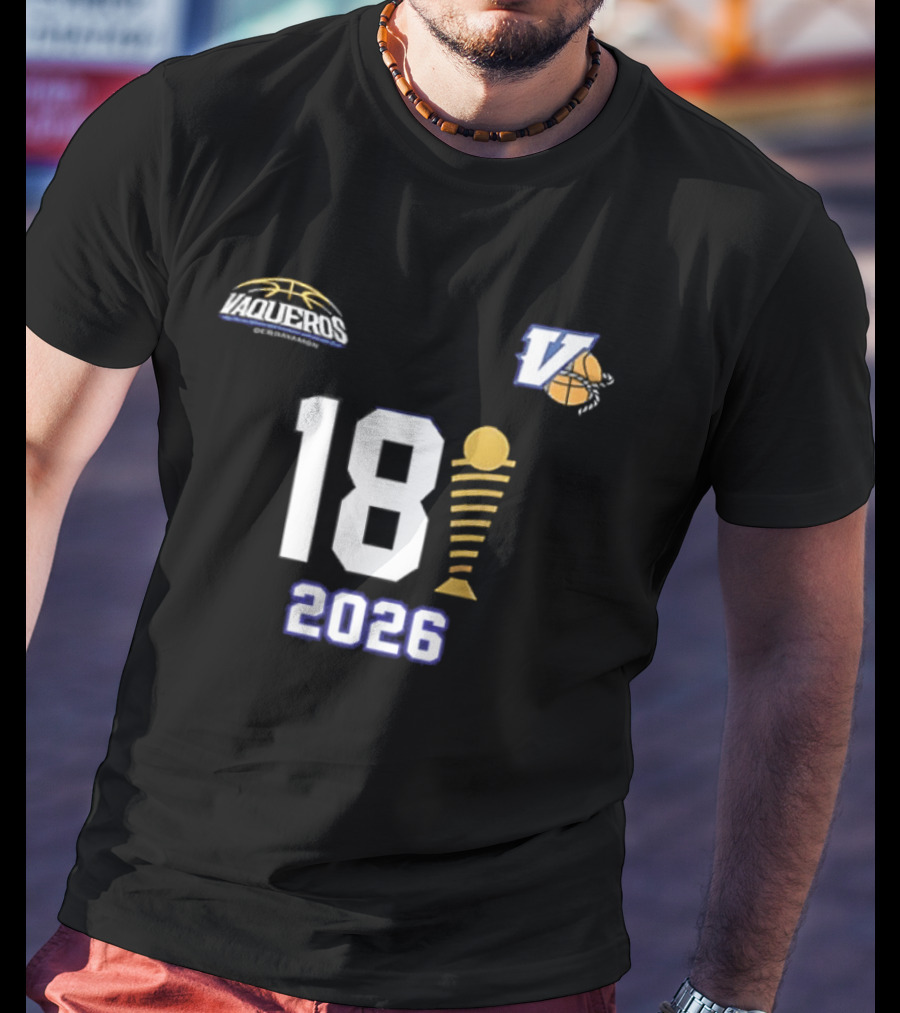 Vaqueros De Bayamon 18th BSN Championship 2026 Victory Celebration T-Shirt