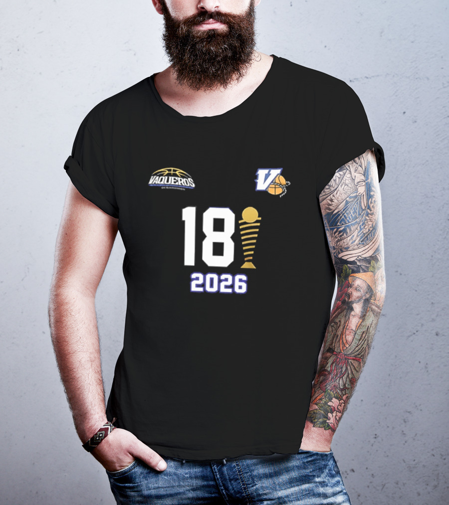 Vaqueros De Bayamon 18th BSN Championship 2026 Victory Celebration T-Shirt