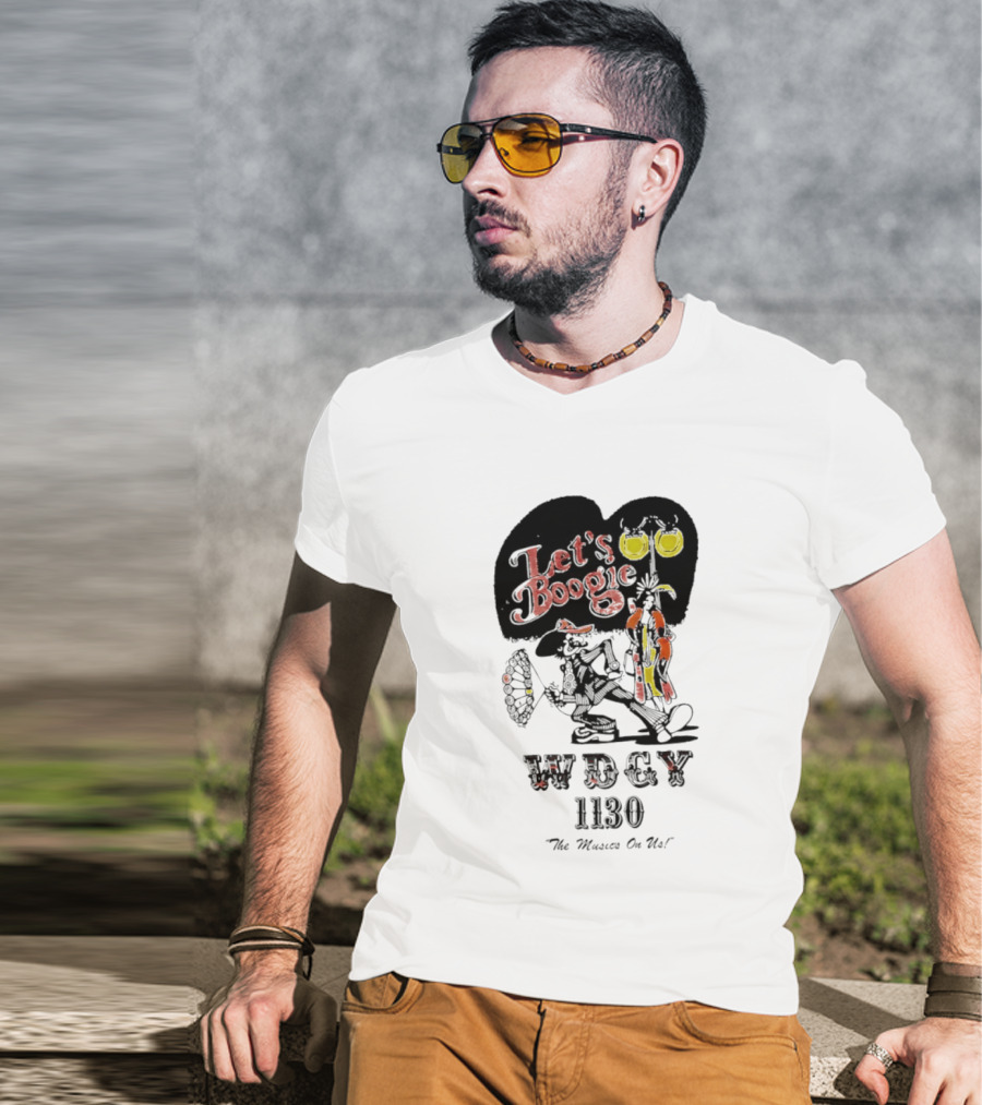 Let's Boogie WDCY 1130 The Music's On Us T-Shirt