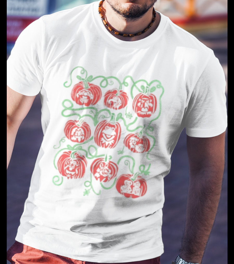 Puppet Pumpkins Muppets Halloween Collage T-Shirt
