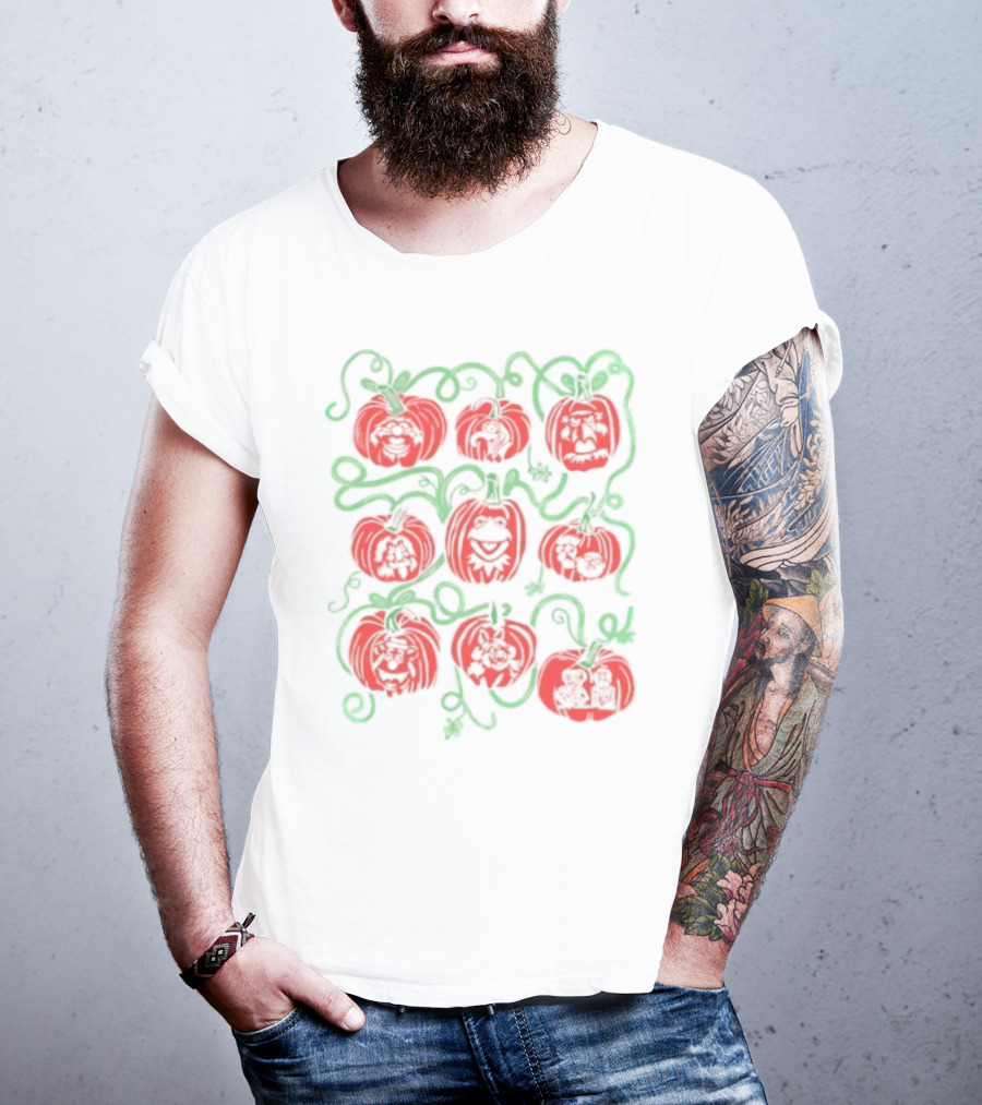 Puppet Pumpkins Muppets Halloween Collage T-Shirt