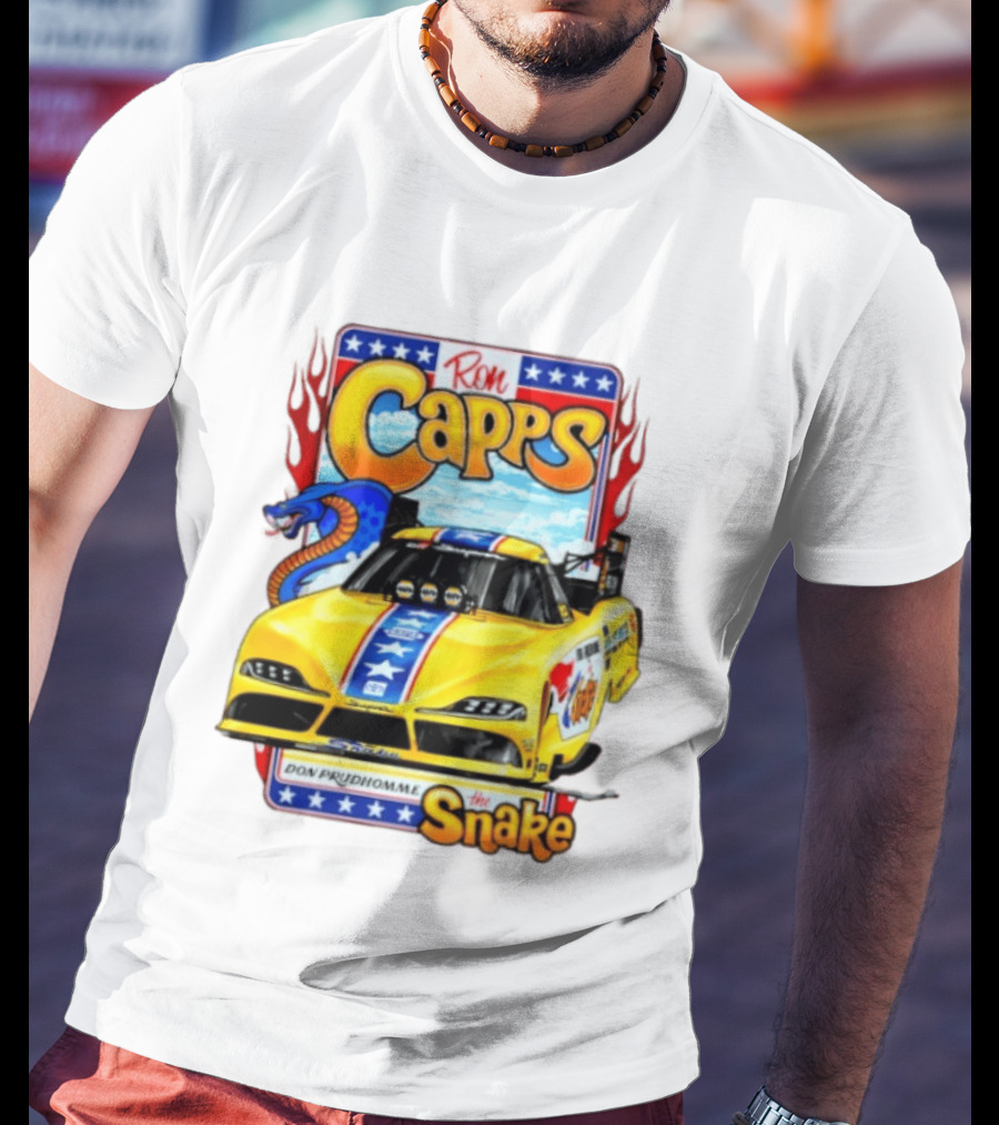 Ron Capps Don Prudhomme The Snake Toyota GR Supra Racing Car T-Shirt
