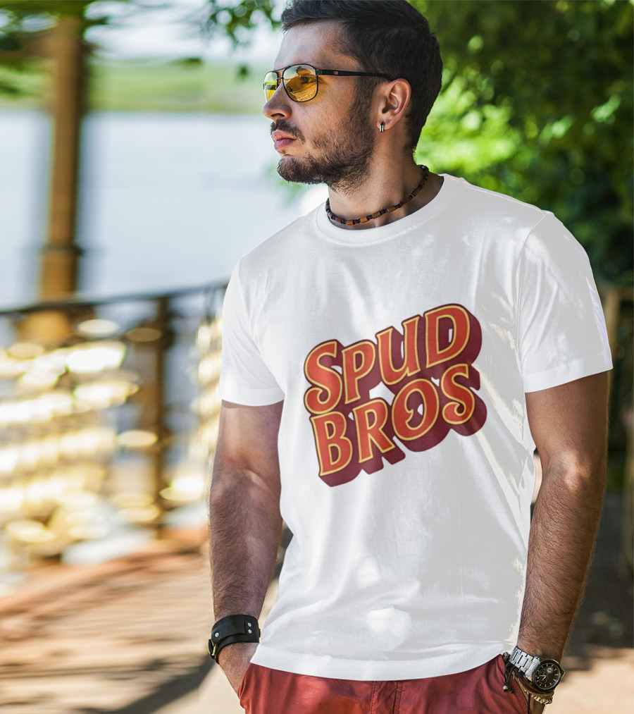 Spud Bros Joe Tessitore Playful Retro Font T-Shirt