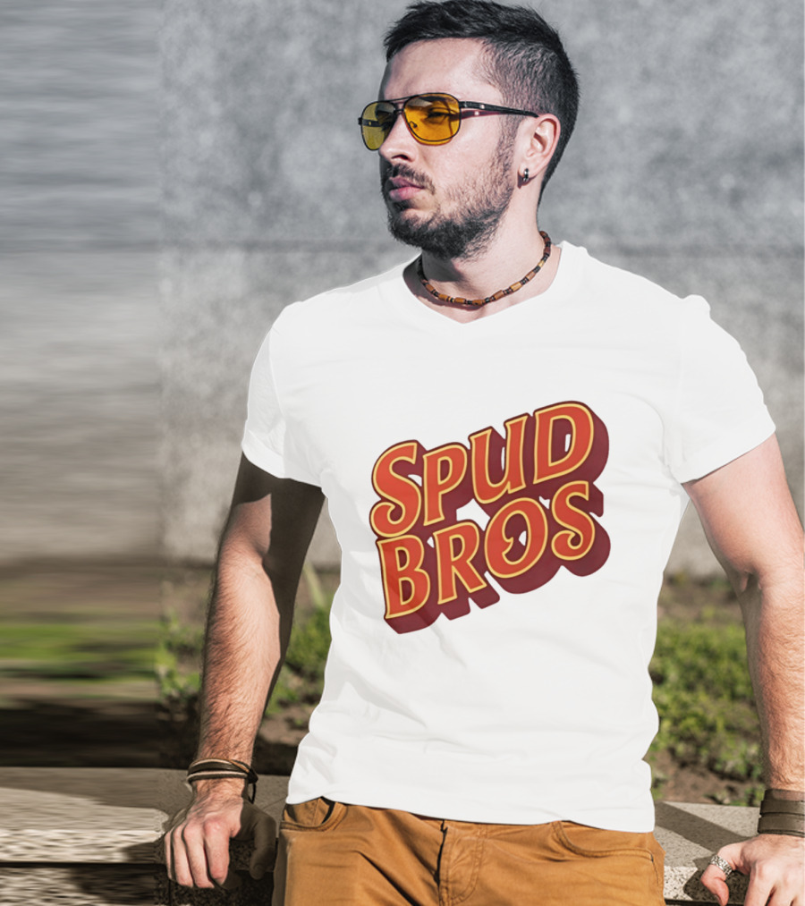 Spud Bros Joe Tessitore Playful Retro Font T-Shirt