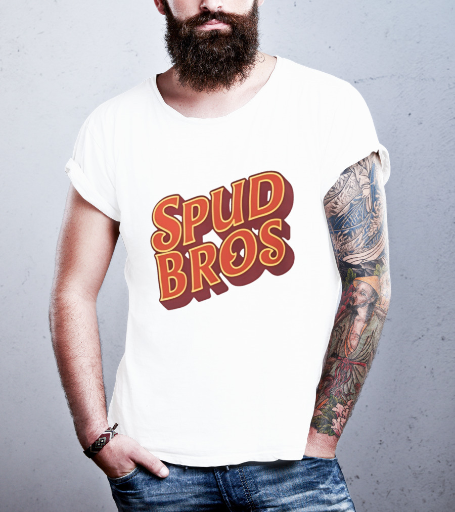 Spud Bros Joe Tessitore Playful Retro Font T-Shirt