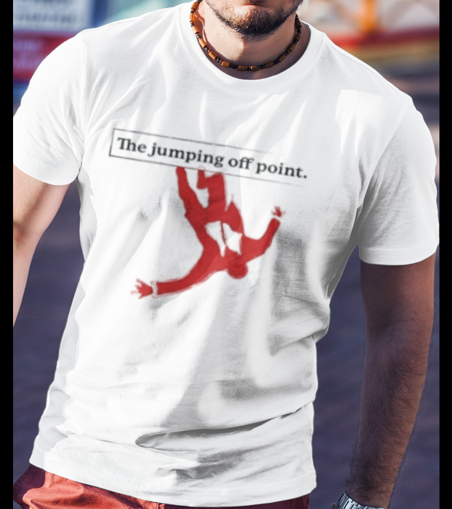 The Jumping Off Point Man Jump Off Minimalist T-Shirt