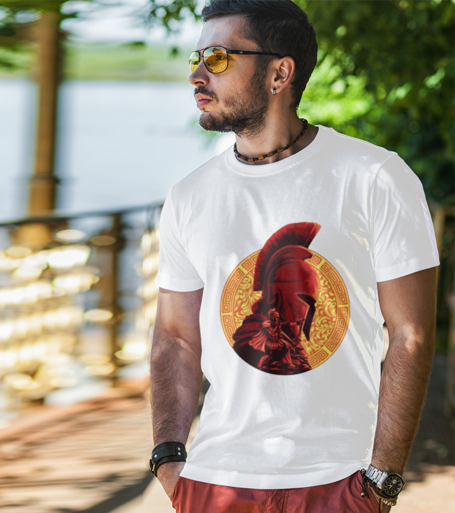 The Odyssey Spartan Warrior Archer Greek Helmet Mythology Heroic T-Shirt