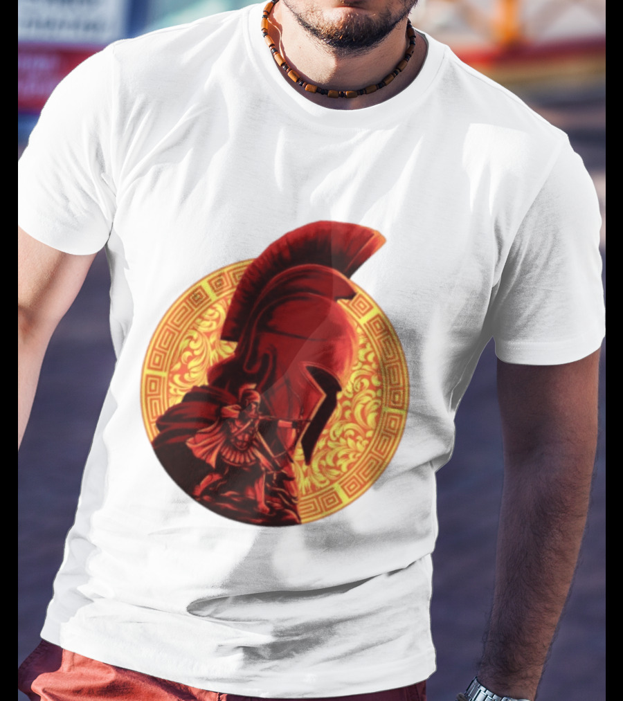The Odyssey Spartan Warrior Archer Greek Helmet Mythology Heroic T-Shirt
