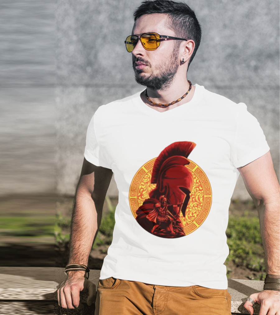The Odyssey Spartan Warrior Archer Greek Helmet Mythology Heroic T-Shirt
