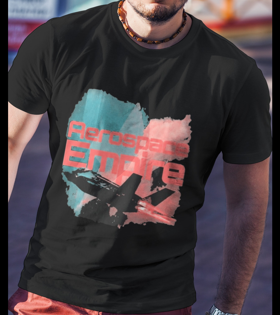 Aerospace Empire Futuristic Jet With Vapor Trails And Vibrant Color Palette T-Shirt